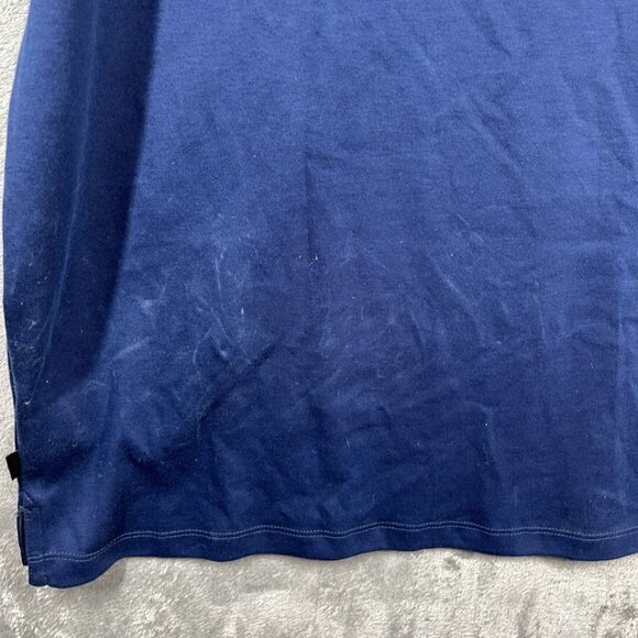 Calvin Klein Polo Shirt Mens X-Large Blue Soft Cotton Casual Short Sleeve - Picture 8 of 10